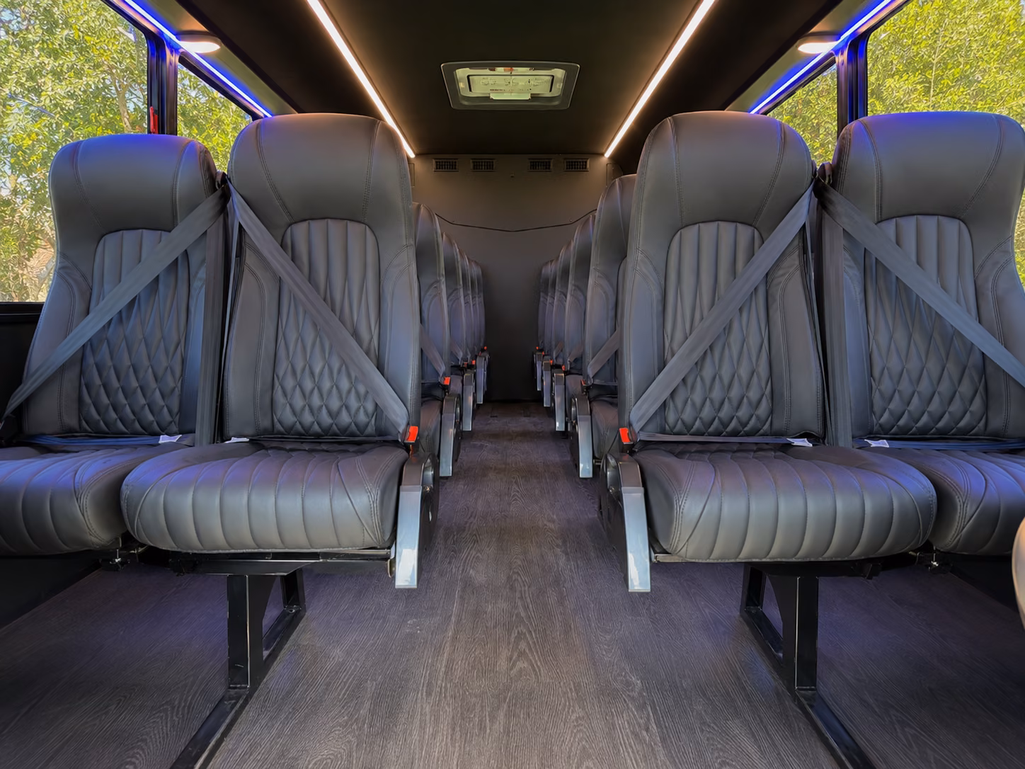 henderson 15 passenger minibus inside