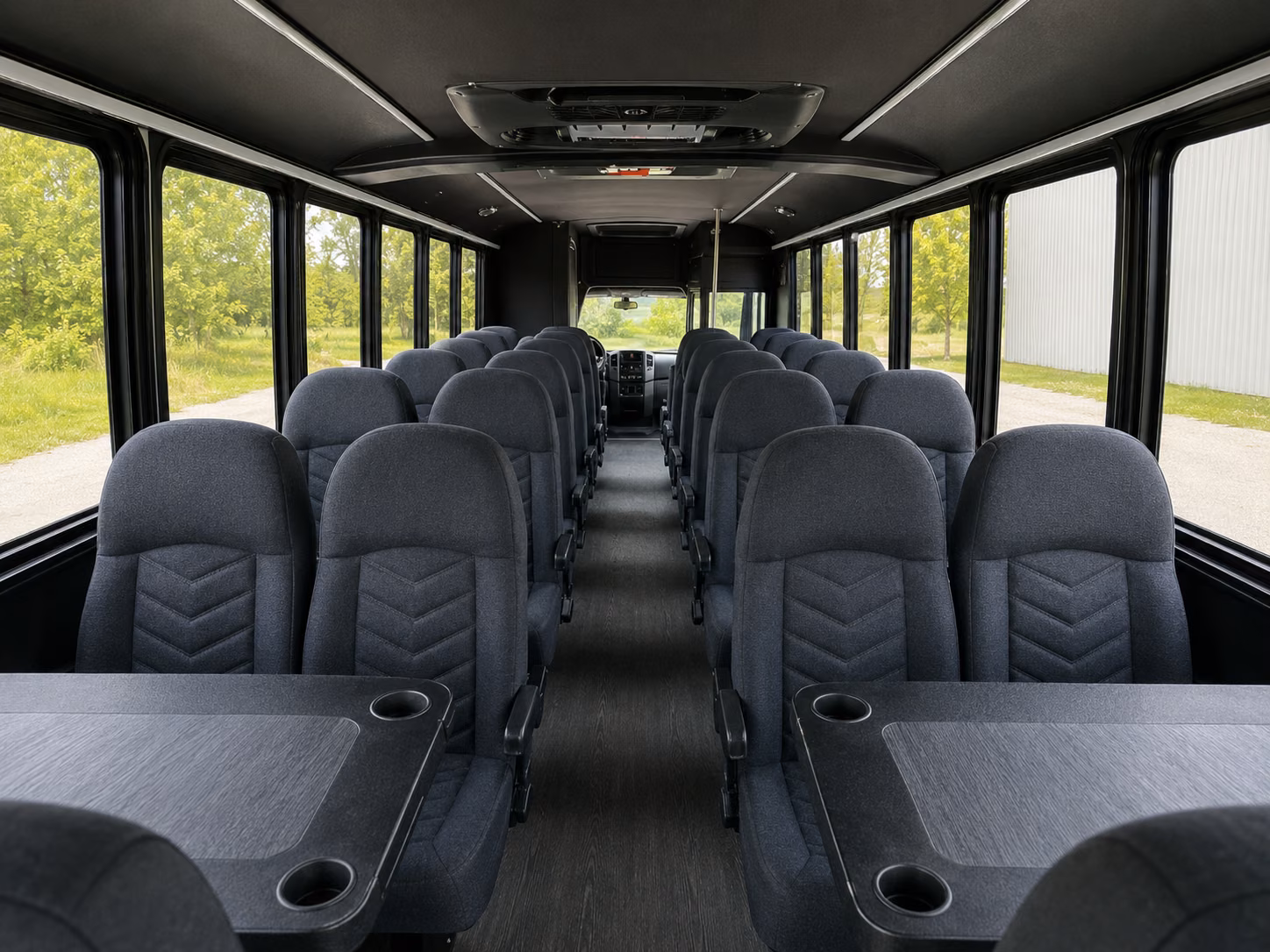 henderson 15 passenger minibus interior