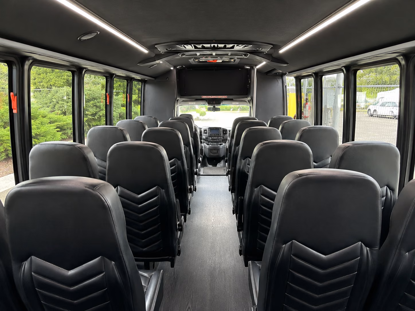 henderson 18 passenger minibus inside