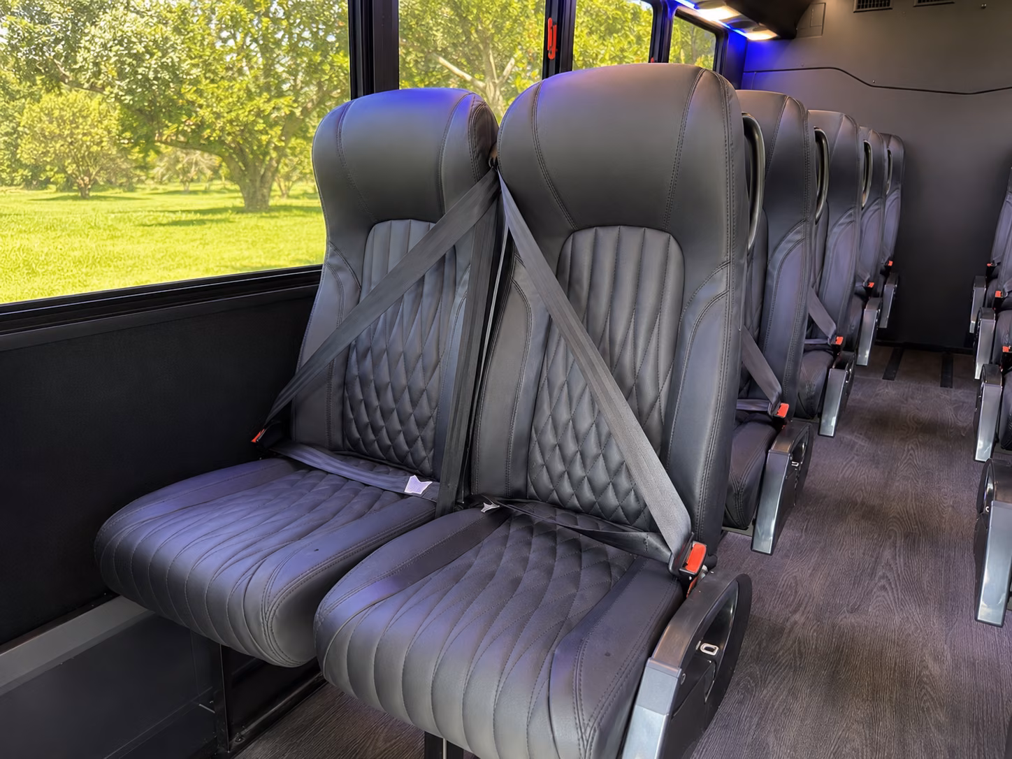 henderson 20 passenger minibus inside