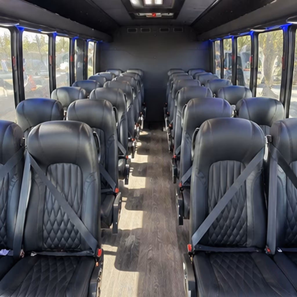 henderson 25 passenger minibus interior