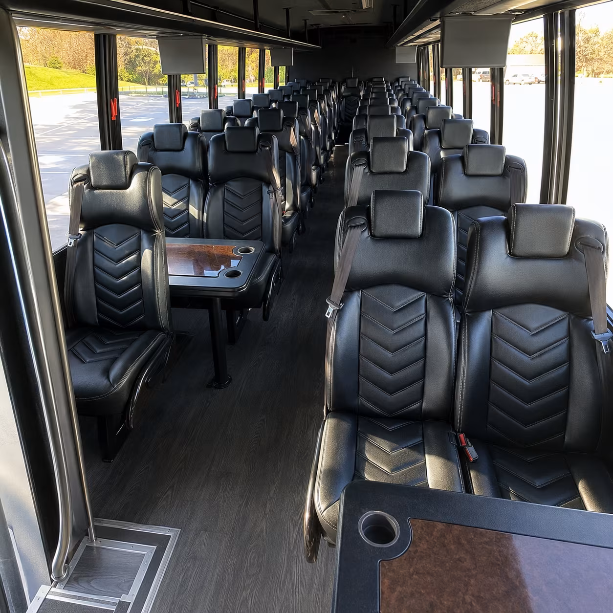 henderson 28 passenger minibus interior