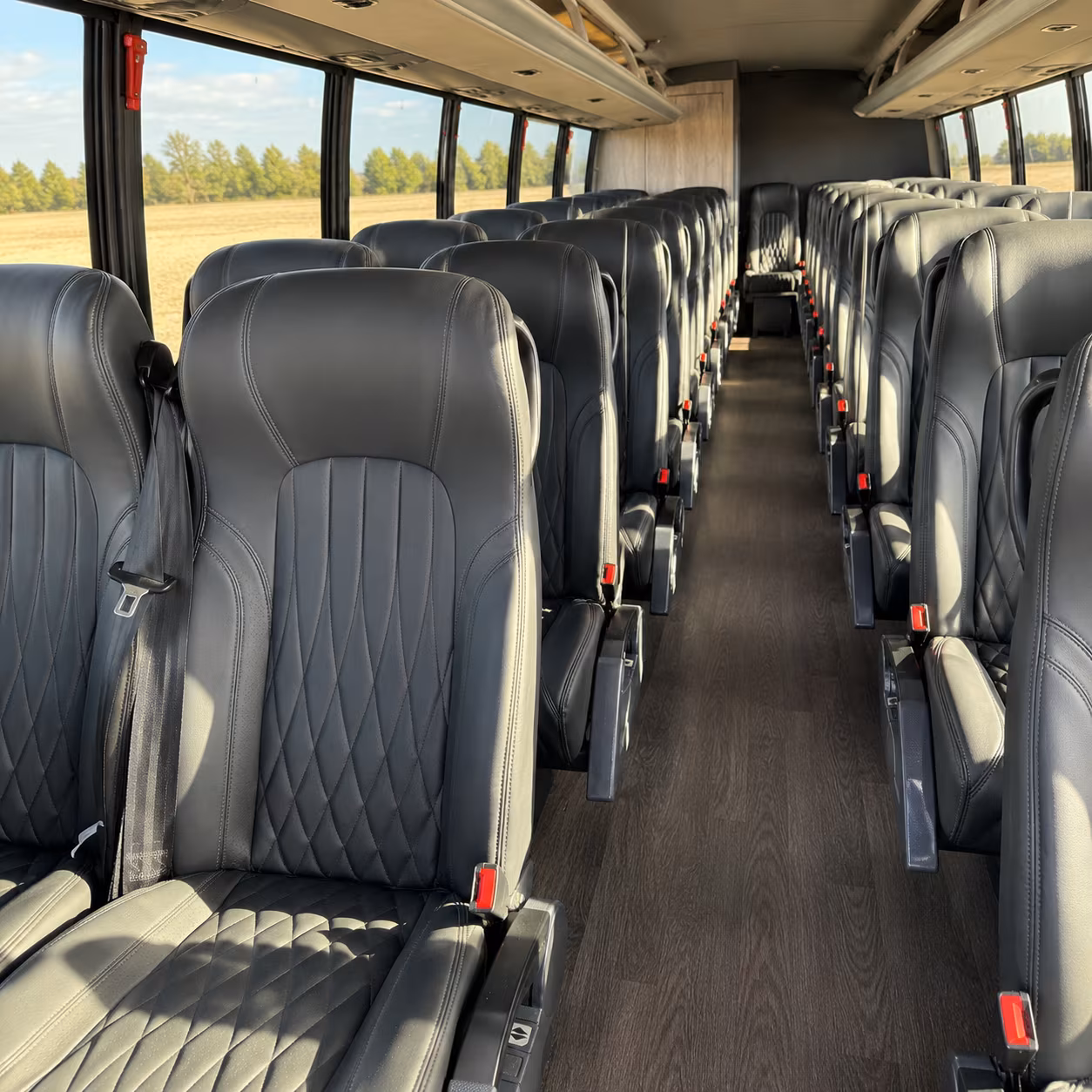 henderson 35 passenger minibus inside