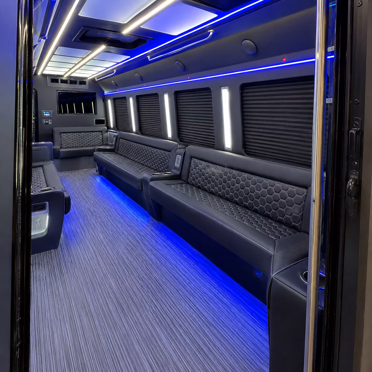 henderson party bus rental interior