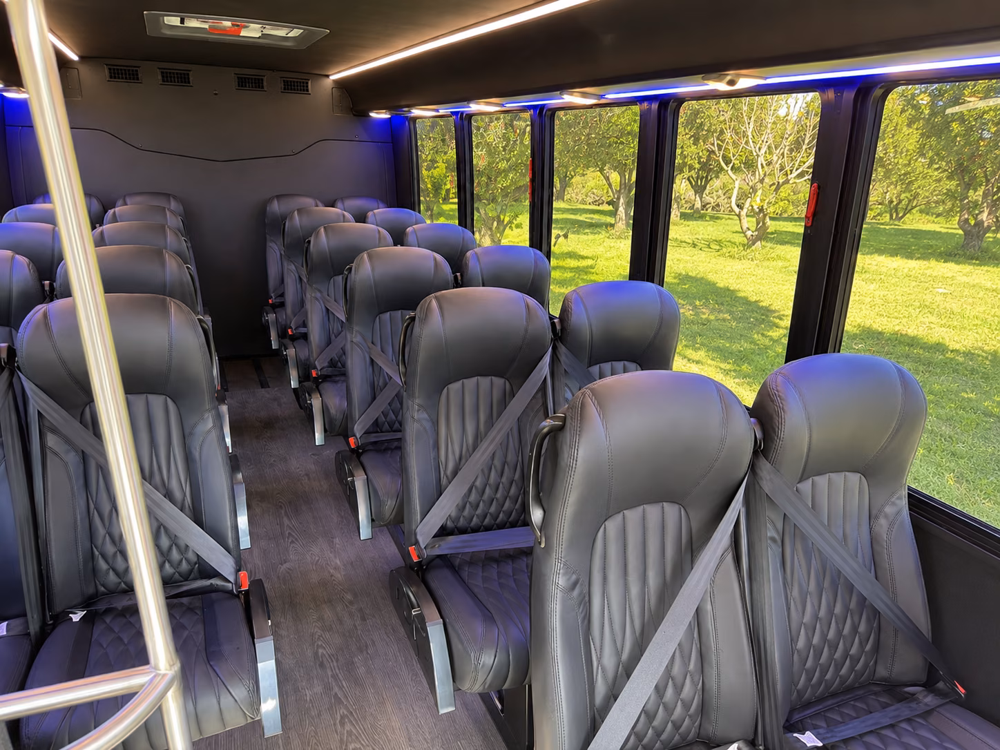 rehearsal dinner and post wedding brunch bus rentals in henderson